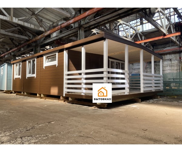 Модульный дом 6х9.2 с верандой